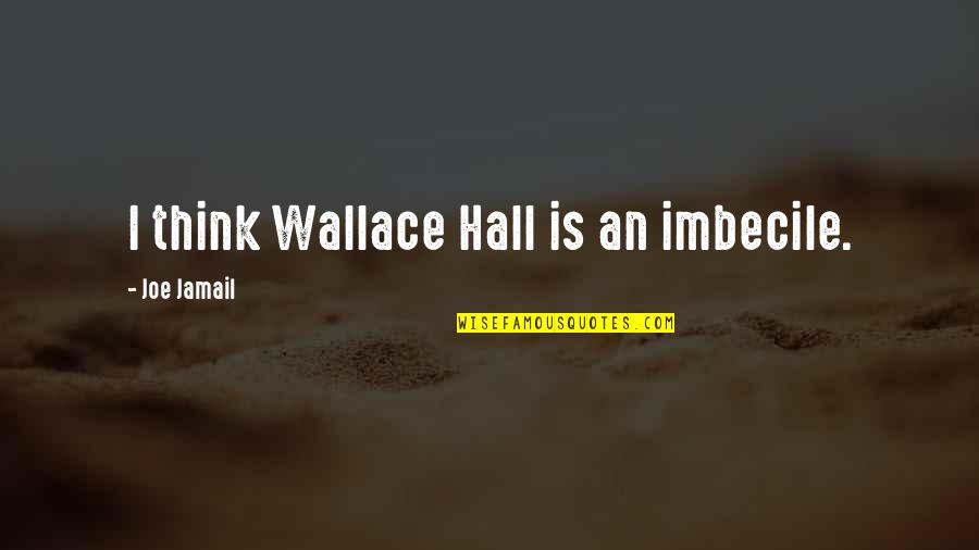 When Someone Talks About You Quotes By Joe Jamail: I think Wallace Hall is an imbecile.