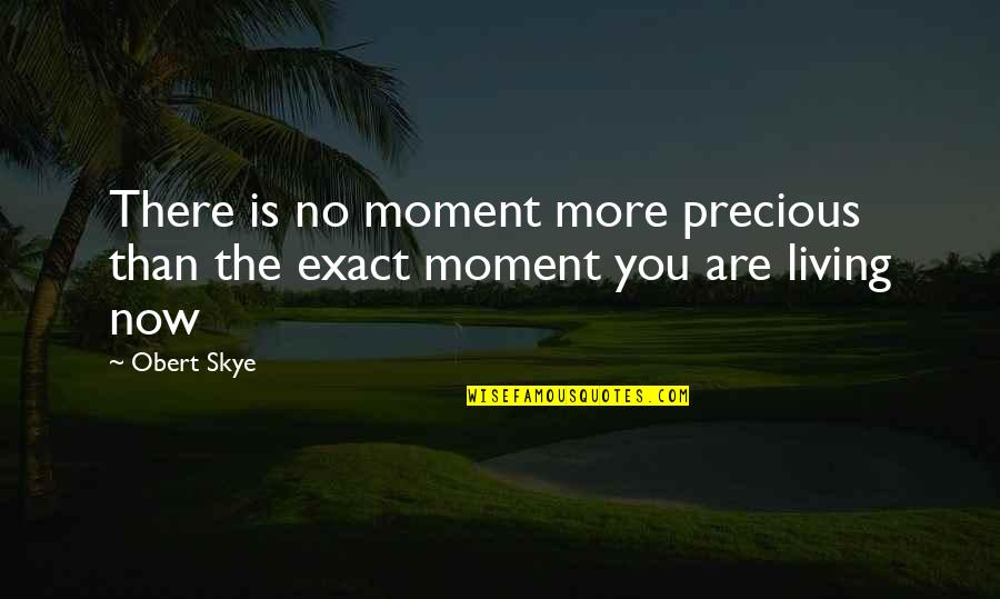 Whip Darling Quotes By Obert Skye: There is no moment more precious than the