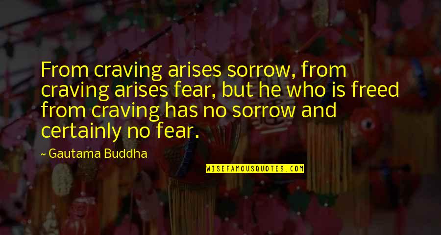 Willie Weathers Quotes By Gautama Buddha: From craving arises sorrow, from craving arises fear,