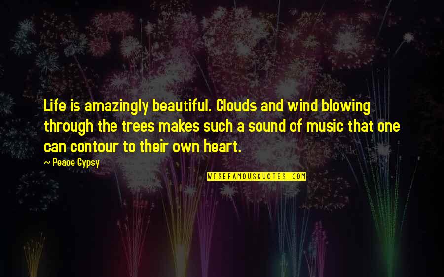 Wind And Clouds Quotes By Peace Gypsy: Life is amazingly beautiful. Clouds and wind blowing