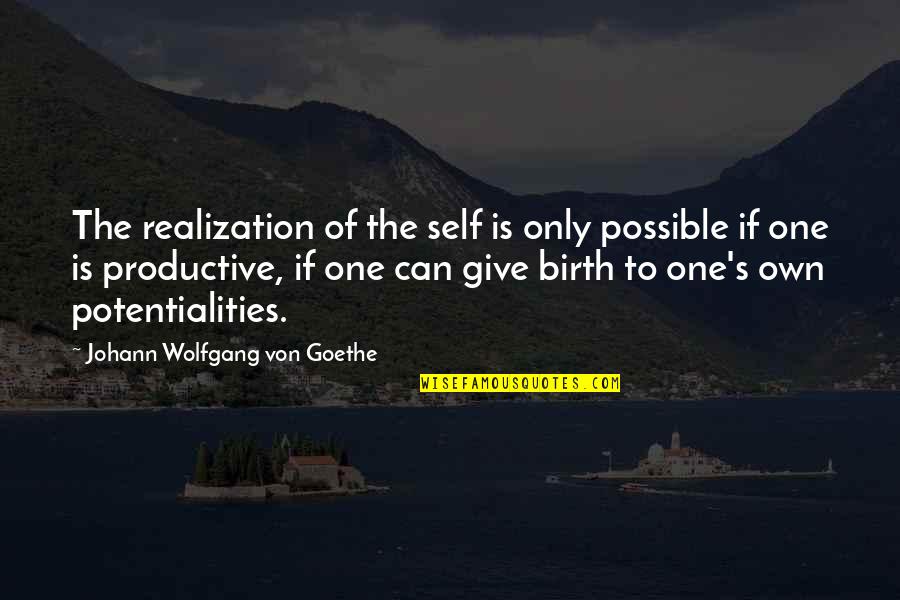 Windows 10 Wallpaper Quotes By Johann Wolfgang Von Goethe: The realization of the self is only possible