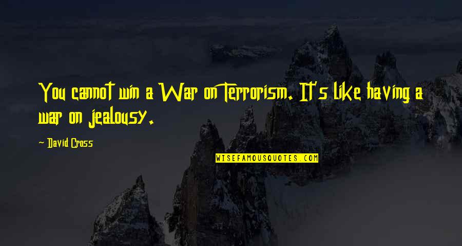 Winning A War Quotes By David Cross: You cannot win a War on Terrorism. It's