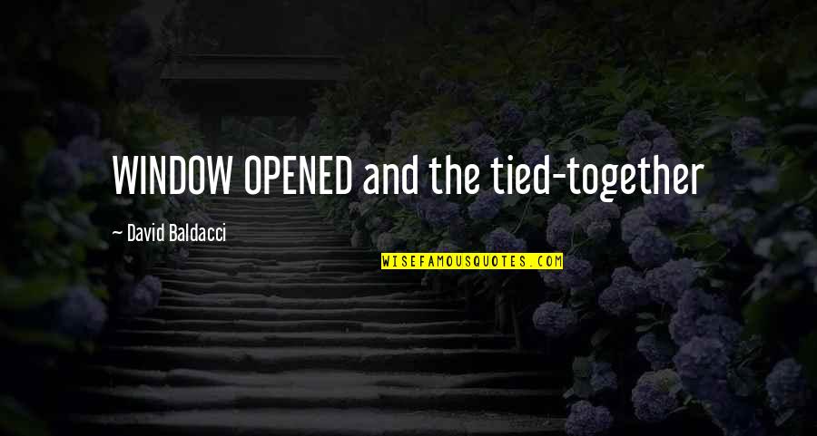 Wizard S Funeral Quotes By David Baldacci: WINDOW OPENED and the tied-together