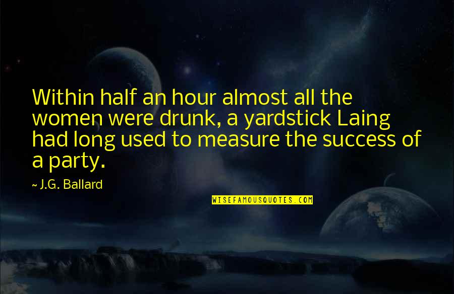 Women's Success Quotes By J.G. Ballard: Within half an hour almost all the women