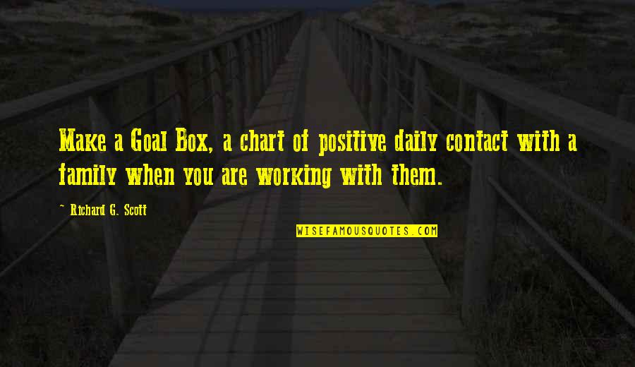 Working With Family Quotes By Richard G. Scott: Make a Goal Box, a chart of positive