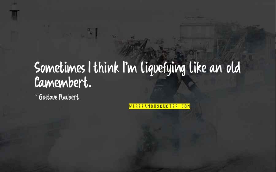 Working With Toddlers Quotes By Gustave Flaubert: Sometimes I think I'm liquefying like an old