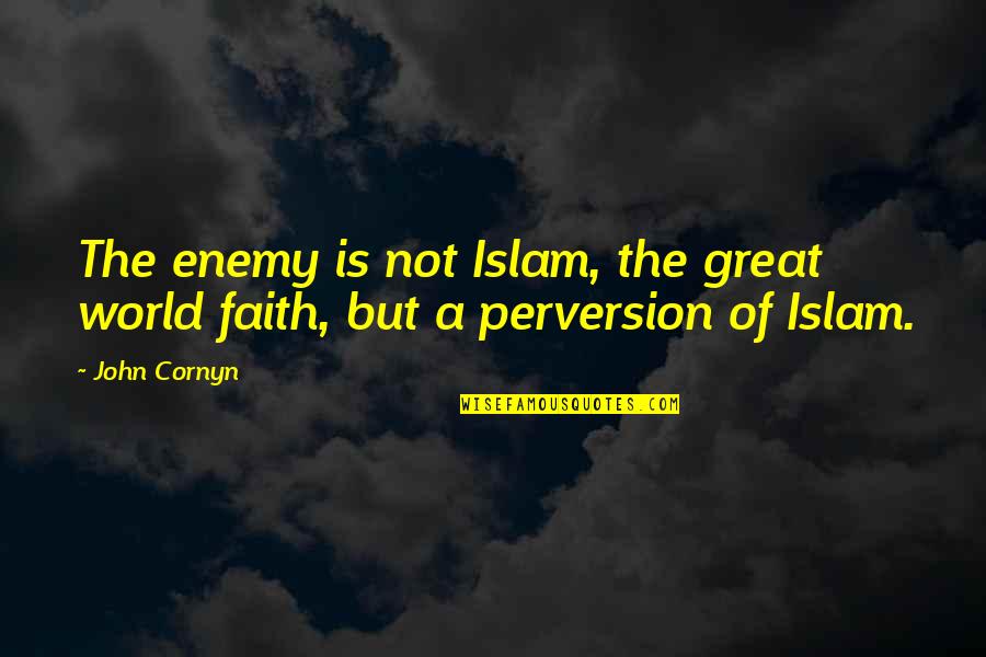 World In Islam Quotes By John Cornyn: The enemy is not Islam, the great world