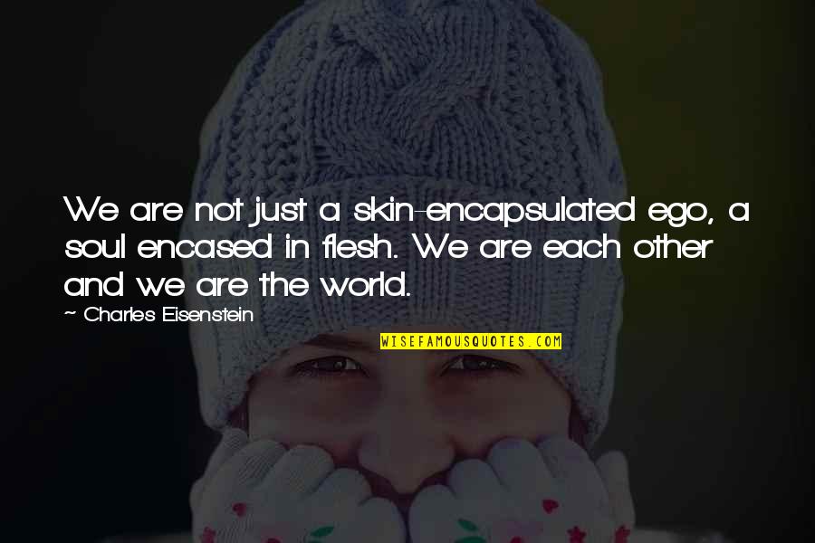 World The Flesh Quotes By Charles Eisenstein: We are not just a skin-encapsulated ego, a