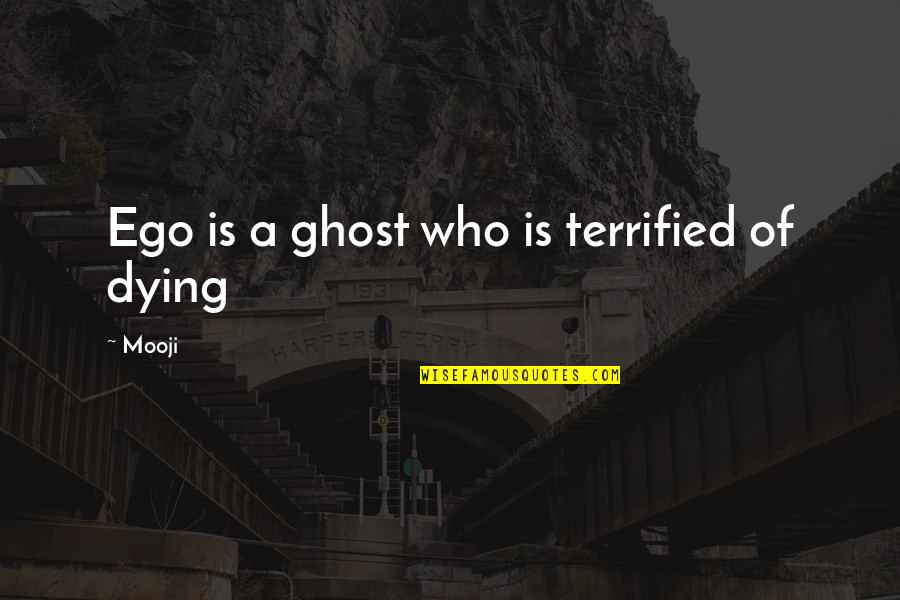 Wrestlers And Missionaries Quotes By Mooji: Ego is a ghost who is terrified of