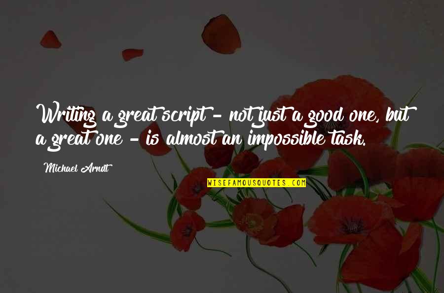 Writing Good Quotes By Michael Arndt: Writing a great script - not just a