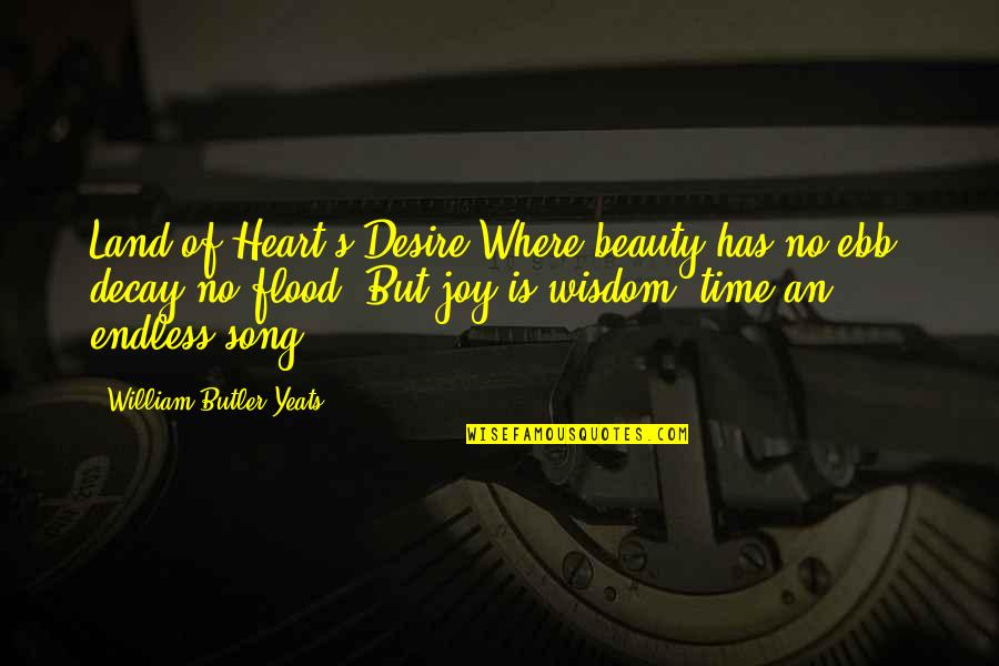 Wyss Foundation Quotes By William Butler Yeats: Land of Heart's Desire Where beauty has no