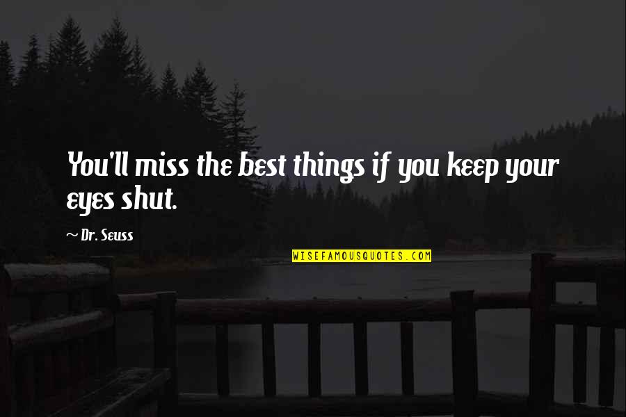 Y Z Ne Kezzap D K Len Kadin Quotes By Dr. Seuss: You'll miss the best things if you keep