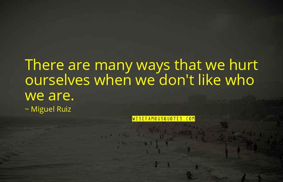 Yoplait Light Quotes By Miguel Ruiz: There are many ways that we hurt ourselves