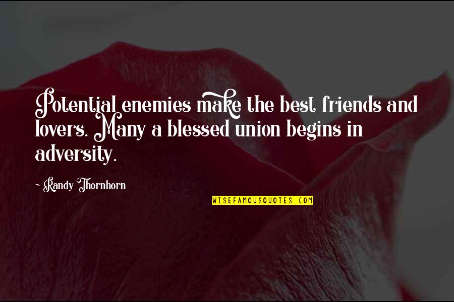 You Mad Bro Quotes By Randy Thornhorn: Potential enemies make the best friends and lovers.