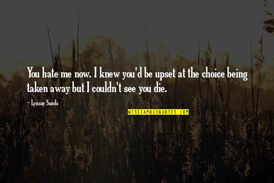 You See Me Now Quotes By Lynsay Sands: You hate me now. I knew you'd be