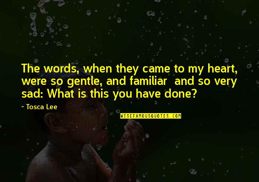 You Were My Quotes By Tosca Lee: The words, when they came to my heart,