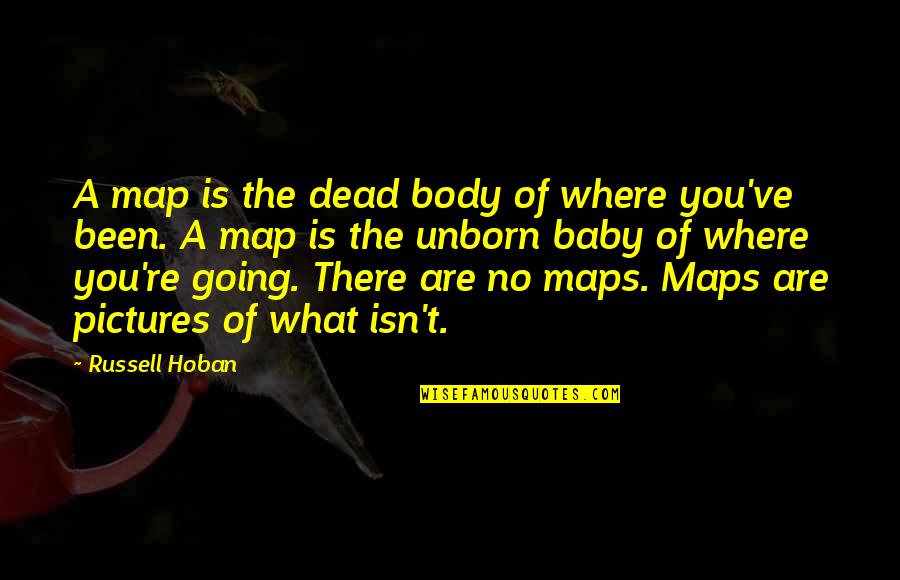 Your Baby Pictures Quotes By Russell Hoban: A map is the dead body of where
