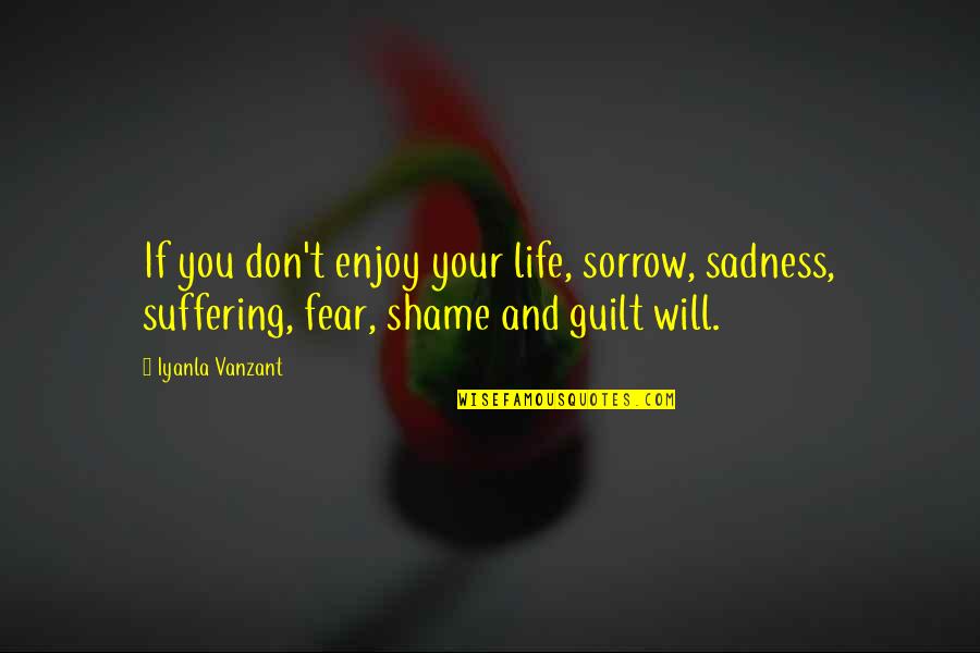 Your Sadness Quotes By Iyanla Vanzant: If you don't enjoy your life, sorrow, sadness,