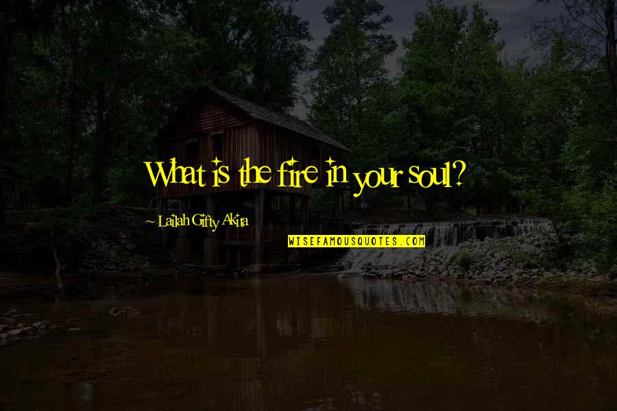 Your Soul On Fire Quotes By Lailah Gifty Akita: What is the fire in your soul?