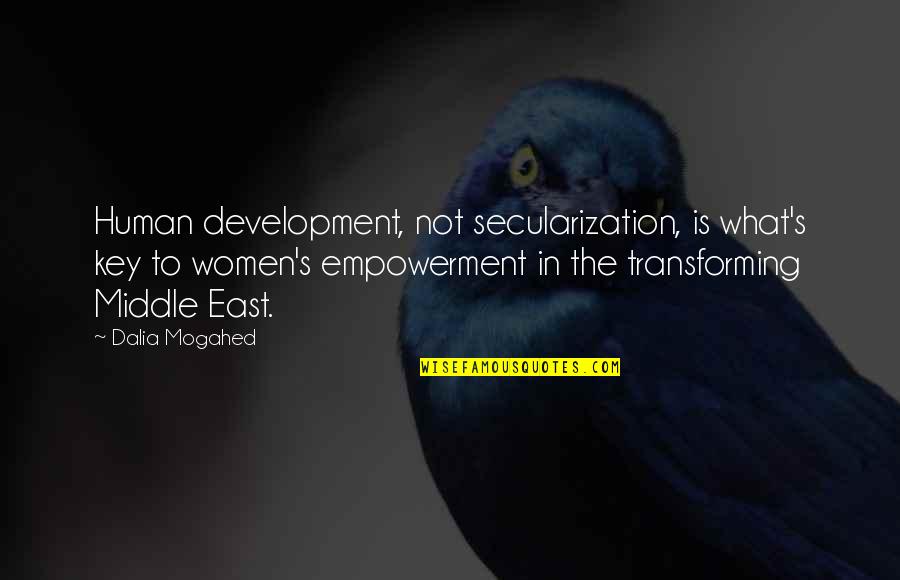 Zdrowie Publiczne Quotes By Dalia Mogahed: Human development, not secularization, is what's key to