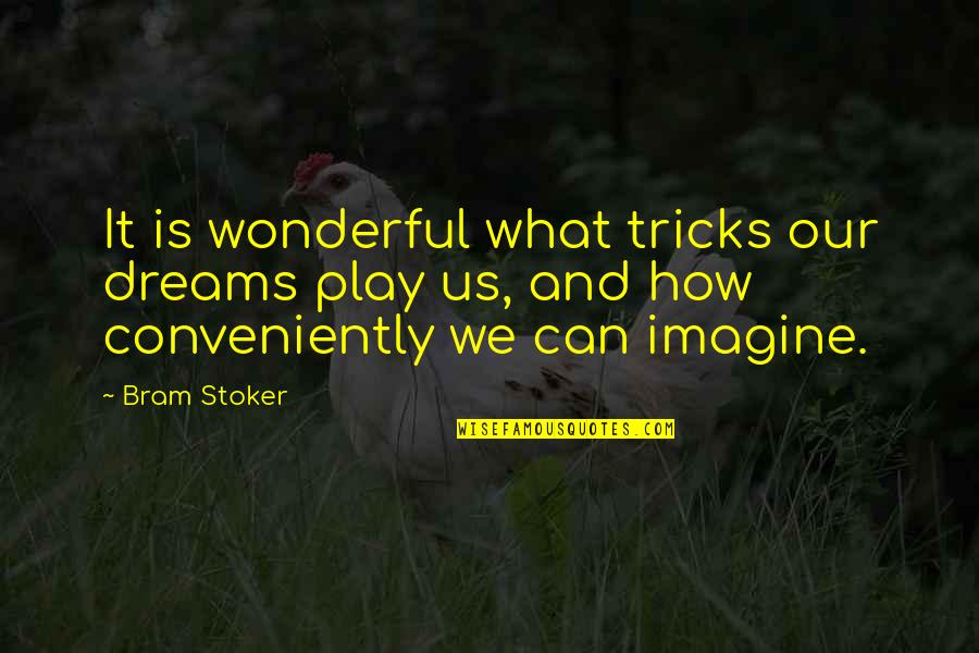 Zsolt R Quotes By Bram Stoker: It is wonderful what tricks our dreams play