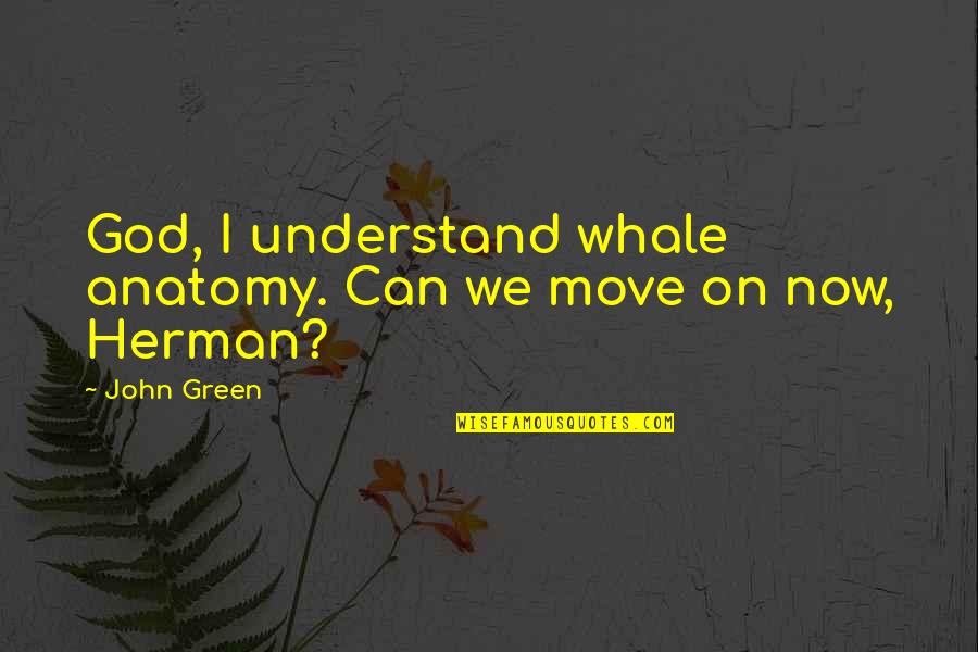 Zygomatic Fracture Quotes By John Green: God, I understand whale anatomy. Can we move