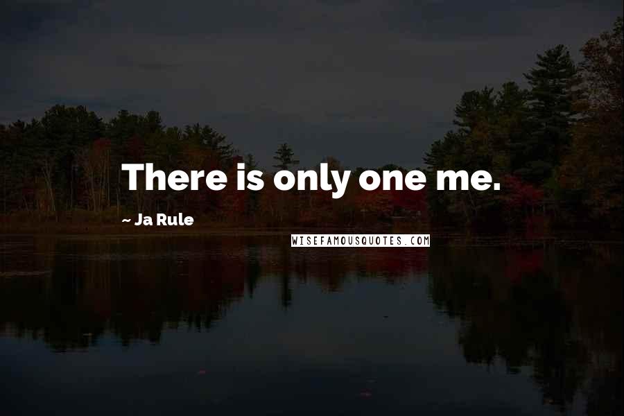 Ja Rule Quotes: There is only one me.