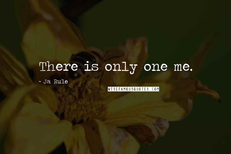 Ja Rule Quotes: There is only one me.