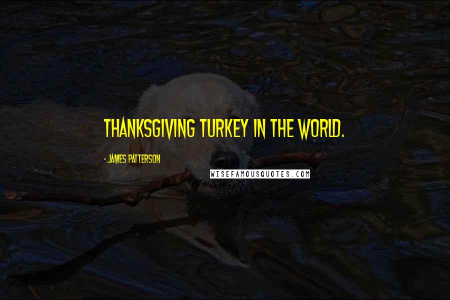 James Patterson Quotes: Thanksgiving turkey in the world.