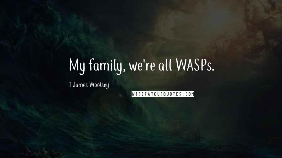 James Woolsey Quotes: My family, we're all WASPs.