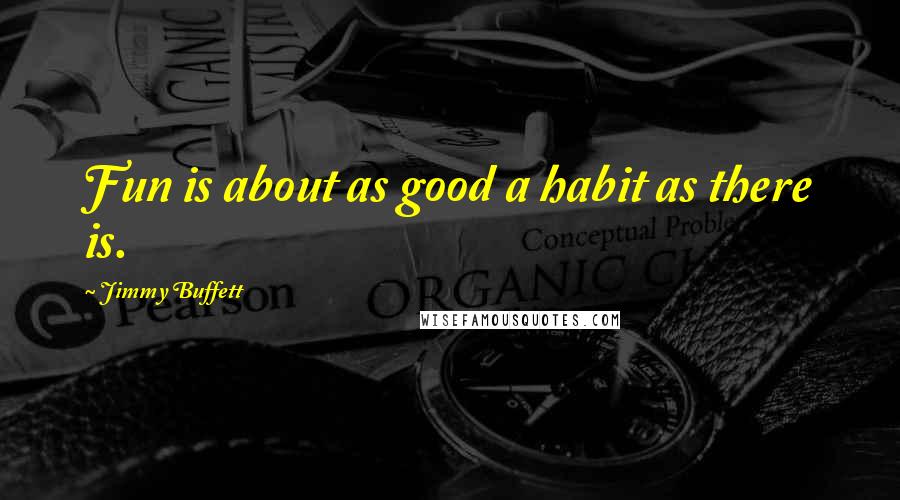 Jimmy Buffett Quotes: Fun is about as good a habit as there is.