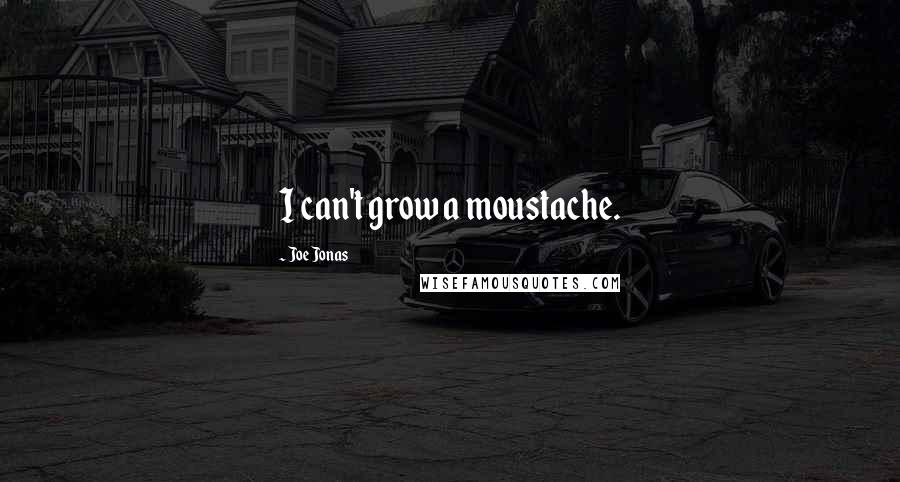 Joe Jonas Quotes: I can't grow a moustache.