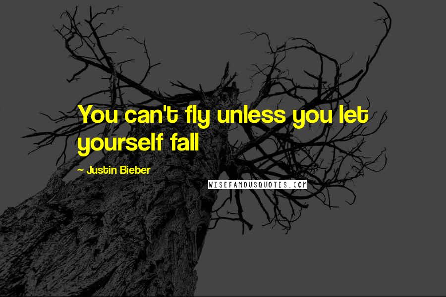 Justin Bieber Quotes: You can't fly unless you let yourself fall