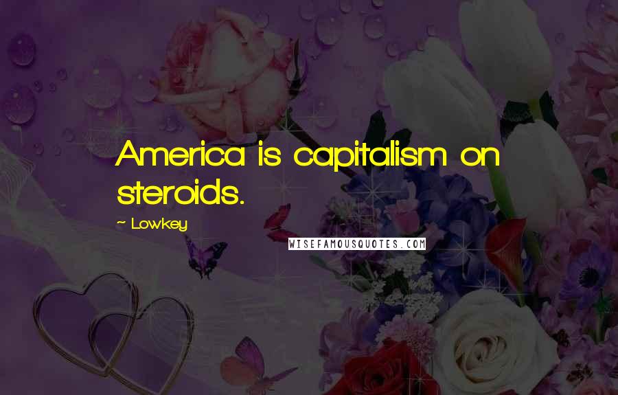 Lowkey Quotes: America is capitalism on steroids.