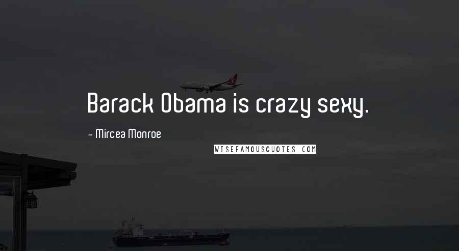 Mircea Monroe Quotes: Barack Obama is crazy sexy.