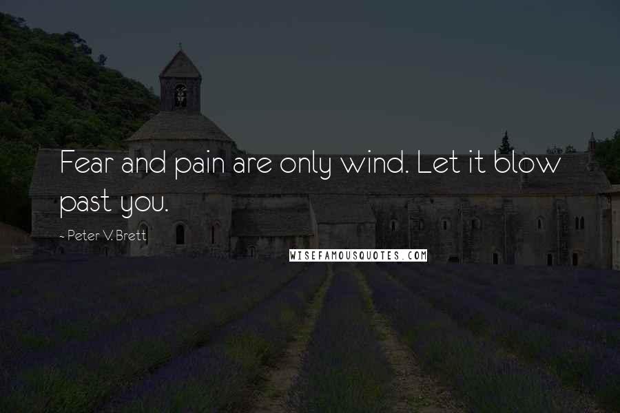 Peter V. Brett Quotes: Fear and pain are only wind. Let it blow past you.