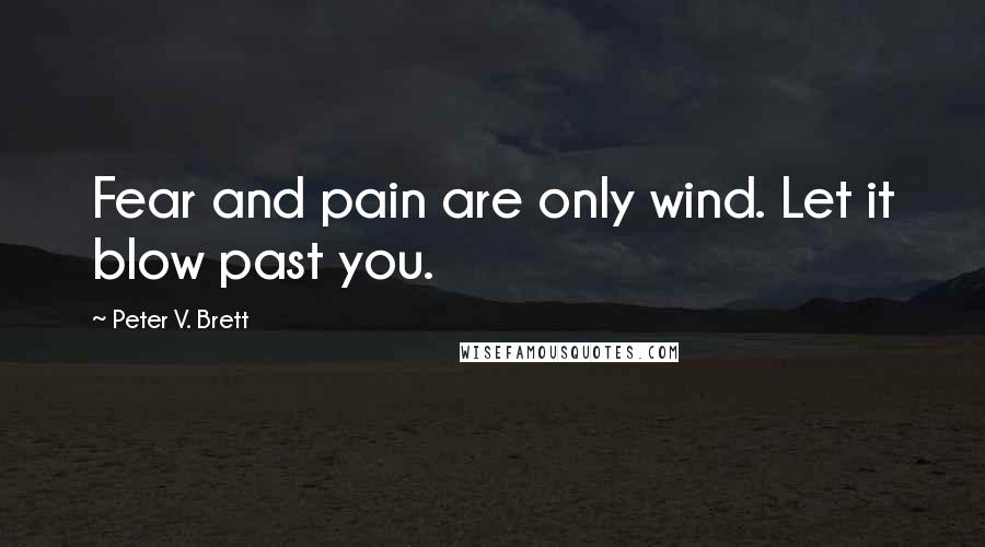 Peter V. Brett Quotes: Fear and pain are only wind. Let it blow past you.