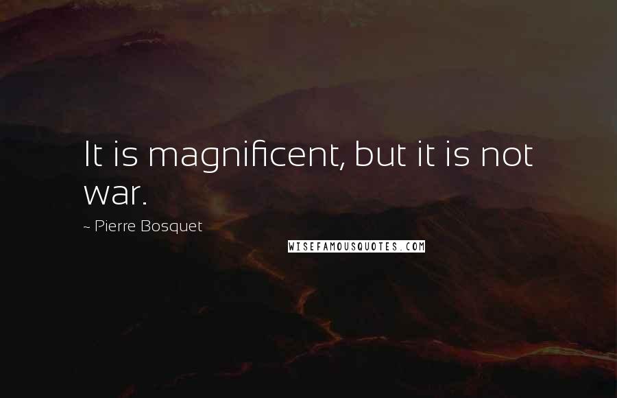 Pierre Bosquet Quotes: It is magnificent, but it is not war.