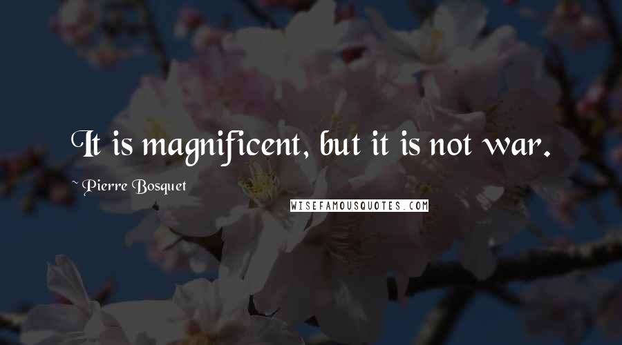 Pierre Bosquet Quotes: It is magnificent, but it is not war.