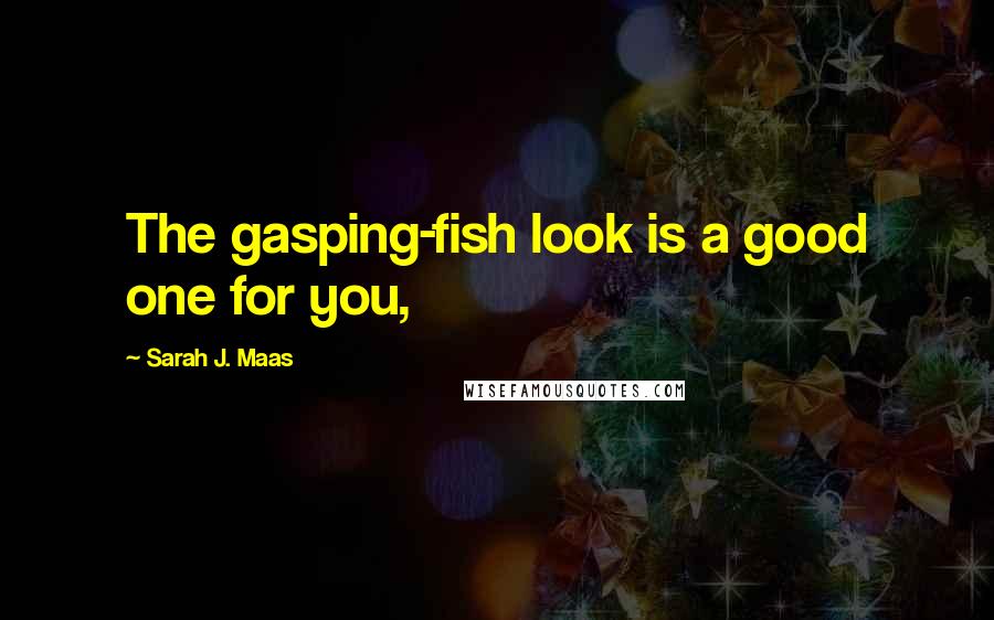 Sarah J. Maas Quotes: The gasping-fish look is a good one for you,