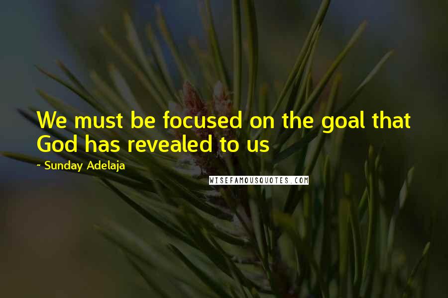 Sunday Adelaja Quotes: We must be focused on the goal that God has revealed to us