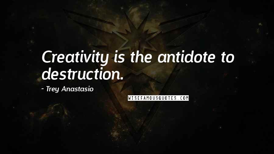 Trey Anastasio Quotes: Creativity is the antidote to destruction.